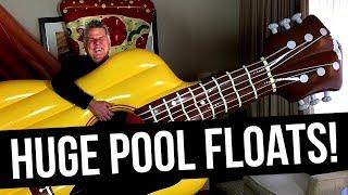 Blind Man Tries To Identify Huge Pool Floats