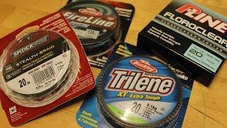 Choosing Fishing Line Monofilament vs Braid vs Fluorocarbon