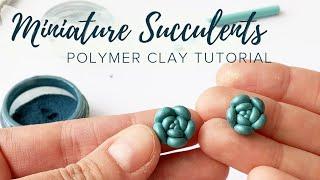 Miniature Succulents  Polymer Clay Tutorial