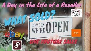 What Sold? Double Live YouTube Sales  Full-Time Resellers Journey Daily Vlog Podcast #whatsold