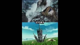 Comparing Attack on Titan and Black Clover Which is Better  #anime #shorts