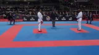 Armenia vs Zimbabwe Male Kumite - 2014 World Karate Championships  WORLD KARATE FEDERATION