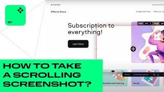 How to take a scrolling screenshot?