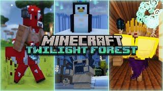 Minecraft TWILIGHT FOREST 1.20.1 Full Mod Review  Fabric & Forge  New Bosses Dimension Mobs