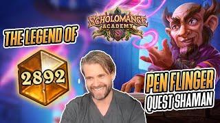 Hearthstone The Legend of Pen Flinger Quest Shaman