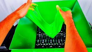 SLIME INTO SHREDDER MACHINE  Satisfying ASMR Shredding Compilation