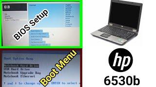 BIOSBoot menu Setting on hp 6530b laptop  hp laptop bios setup  hp laptop Boot menu key