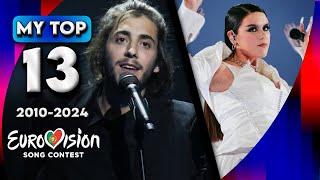 Portugal In Eurovision - My Top 13 2010-2024