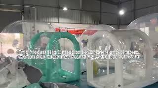 High Quality Commercial Balloon Inflatable Bubble House Tent with Bouncing Bottom for Patty