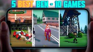 Top 5  BESTEST Ben 10 Games For Android 2023 - Ben 10 Games for Android - GTA Hindi