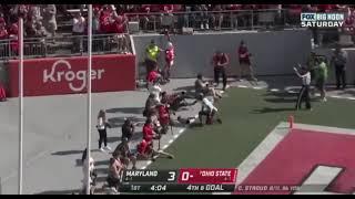 CJ Stroud Big Ten freshman of the Week  Ohio State vs Maryland highlights