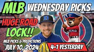 HUGE MLB LOCK MLB Picks Today 7102024  Free MLB Picks Predictions & Sports Betting Advice