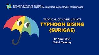 Press Briefing Typhoon  #BISINGPH Monday 11 AM April 19 2021