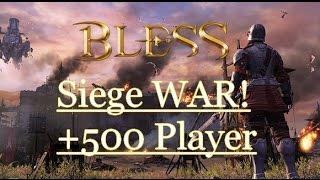 Bless Online  Capital WAR Siege +500 Player - Mass PvP