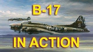 WWII B-17 Bombers in action soft restoration video