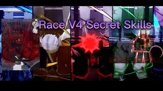 Race V4 Hidden Secret Skills AND ABILITIES  Bloxfruits *With Showcase*