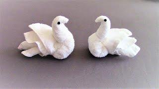 How to fold Towel Bird - Towel Swan Duck  Housekeeping Towel Art  Towel Animal Origami 