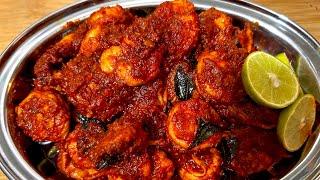 Prawns Roast Kerala Style  Chemmeen Roast Kerala Style fish