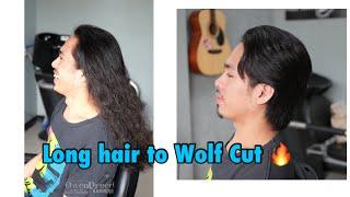 WOLF CUT HAIRCUT TUTORIAL 