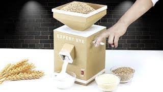 How To Make Grain Mill From Cardboard & PVC  Wheat and rice Mill