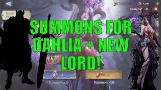 Summoning for Dahlia + New Lord from Divines Watcher Of Realms