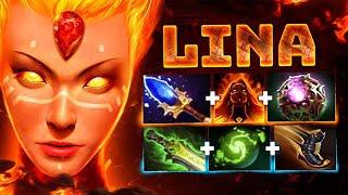 маг ЛИНА камбекает в МЕТУ - Mid magic LINA Dota 2