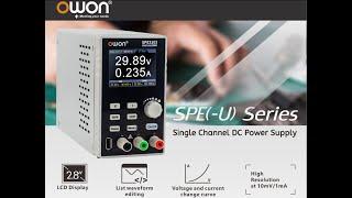 OWON SPE Series Single Channel DC Power Supply Support SCPI