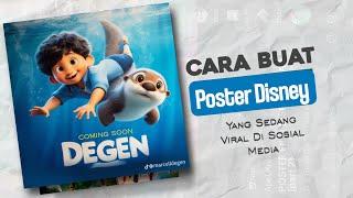 Tutorial Buat Gambar Poster Disney  Cara Buat Poster Disney Di Handphone Android iPhone