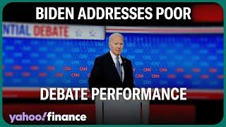 Biden addresses poor debate performance blames jet lag