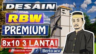 Desain Rumah Walet RBW 8x10 3 Lantai Premium