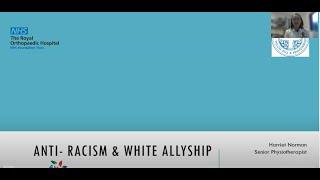 Anti-racism and White Allyship presentation - ROH Black History Month 2021