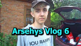 Arsehys_Vlog 6 гружу дрова ем и крашу бочки