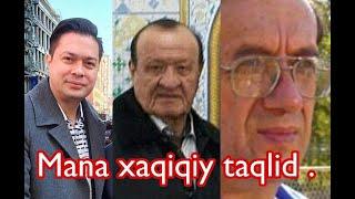 O’tkir Sidikov Mr Otabek tv Abzal Rafiqov va Erkin Komilov barchasi Alisher Ahmadjonov ijrosida.