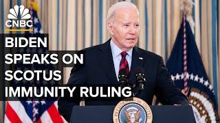 President Biden delivers remarks on the Supreme Courts immunity ruling — 712024