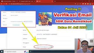 Cara Mengganti Email dan Password Akun SDM Data Kemdikbud