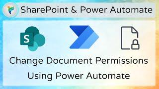 Power Automate Approval Set SharePoint Document Level Permissions