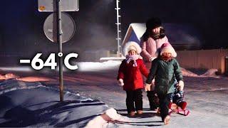 A Day in the Life of a Family in the Coldest Village on Earth −64°C −84°F Yakutia Siberia