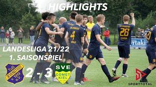 Highlights TuS Jevenstedt - SVE Comet Kiel Landesliga Mitte 1. Spieltag 2122