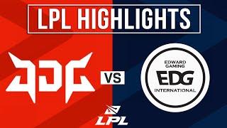 JDG vs EDG Highlights ALL GAMES  LPL 2024 Spring  JD Gaming vs Edward Gaming