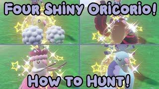 FOUR Shiny Oricorio + How to Hunt Oricorio - Pokemon Violet Badge Quest #1