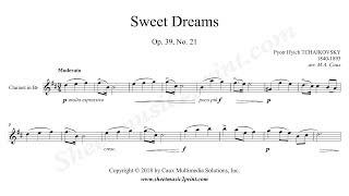 Tchaikovsky  Sweet Dreams Op. 39 No. 21 - Clarinet