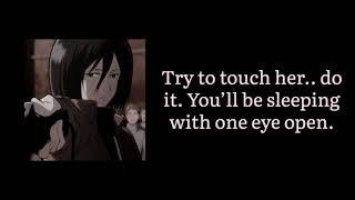 Miserable Feelings Mikasa Ackerman x FemHarassed Listener Ft Sort of aot various {ASMR}