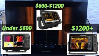 Best Fish Finders under $600  $1200 and $1200+