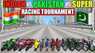 India Vs Pakistan  Gta 5 Indian Bikes Vs Pakistan Bikes Dubai Highway Drag Race Challenge  Gta 5