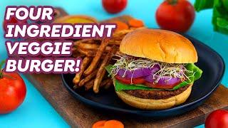 The BEST Vegan Veggie Burgers with 4 Ingredients