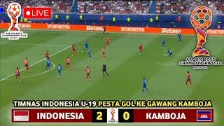  LIVE Sedang Berlangsung  TIMNAS INDONESIA VS KAMBOJA - Asean Boy Championship AFF U-19 2024