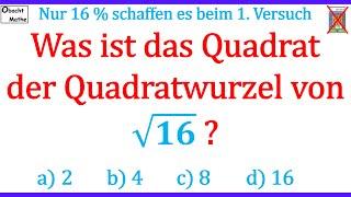 Nur 16% schaffen im ersten Versuch diese Aufgabe  Mathe Basics #355 