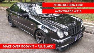 Mercedes Benz E200 Avantgarde W210  Make Over Body Kit - All Black