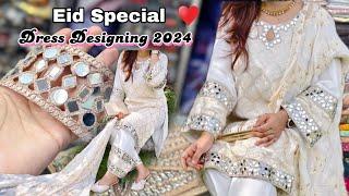 I MadeWhite Special Outfit for Eid 2024 Eid Affordable Dress desigingBeautiful Eid Outfit️