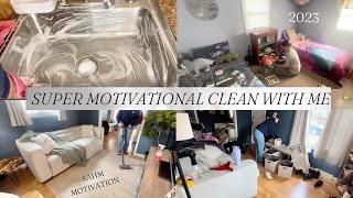 SUPER MOTIVATIONAL CLEAN WITH ME 2023 CLEANING MOTIVATION  SAHM CLEAN WITH ME